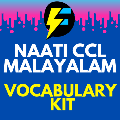 NAATI CCL Malayalam Online Preparation - Vocabulary Kit
